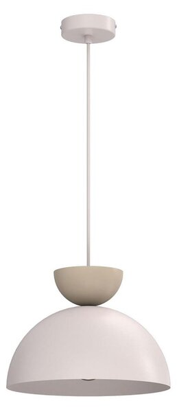 Lampadario a cavo NEVIS 1xE27/15W/230V diam. 29 cm crema
