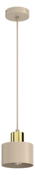 Lampadario a sospensione con cavo PARKLA 1xE27/15W/230V beige/oro