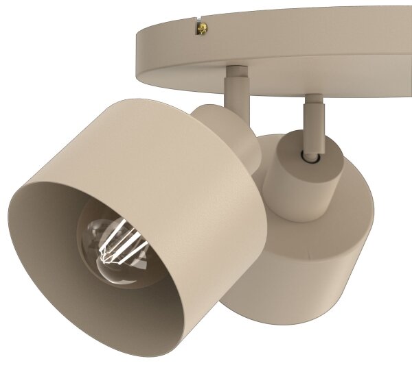 Faretto PARKLA 3xE27/15W/230V beige