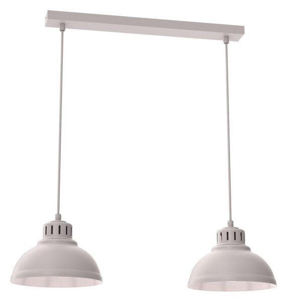 Lampadario a sospensione con cavo SVEN 2xE27/15W/230V colore crema