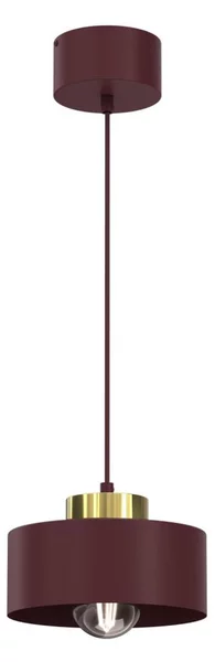 Lampada a sospensione MARTI 1xE27/15W/230V bordeaux/oro