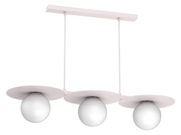 Lampadario su cavo FLAT 3xE27/15W/230V crema