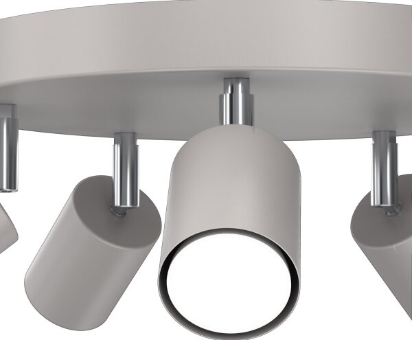 Faretto a 5 luci FUN 5xGU10/8W/230V grigio