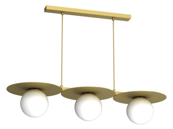 Lampadario a cavo FLAT 3xE27/15W/230V, finitura oro