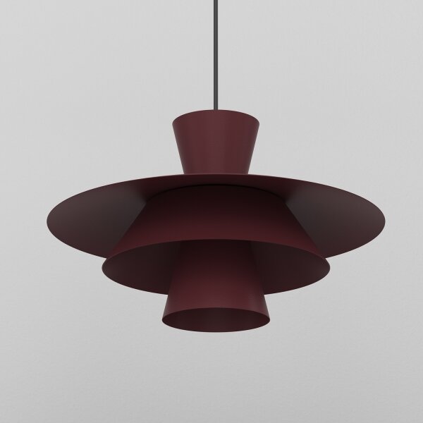 Lampadario su cavo PLATO 1xE27/15W/230V bordeaux