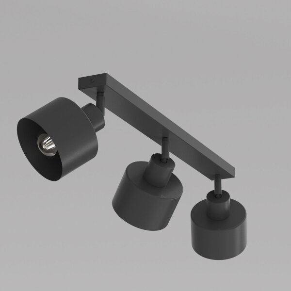 Faretto PARKLA 3xE27/15W/230V nero