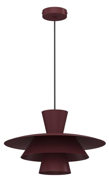 Lampadario su cavo PLATO 1xE27/15W/230V bordeaux