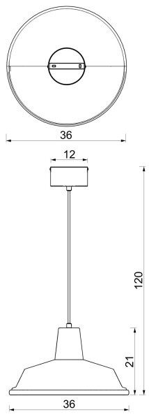 Lampadario a sospensione su cavo CLASS 1xE27/15W/230V borgogna