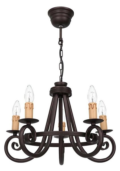 Lampadario a catena FAUST 5xE14/15W/230V