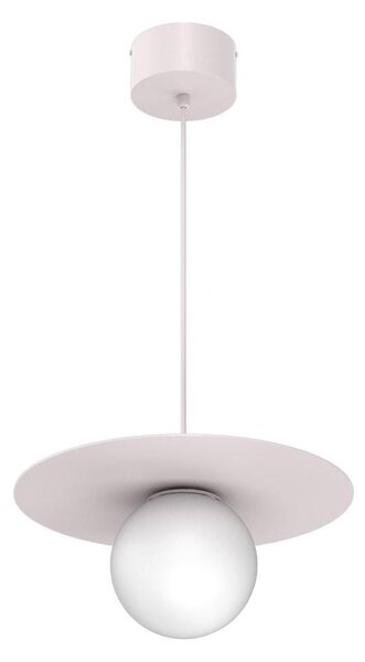 Lampadario a sospensione FLAT 1xE27/15W/230V, crema