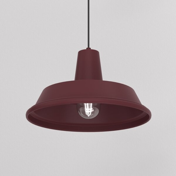 Lampadario a sospensione su cavo CLASS 1xE27/15W/230V borgogna