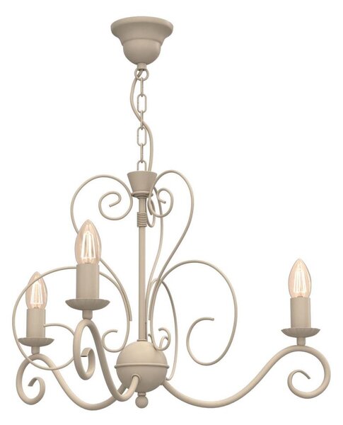 Lampadario a catena MAURO 3xE14/15W/230V beige