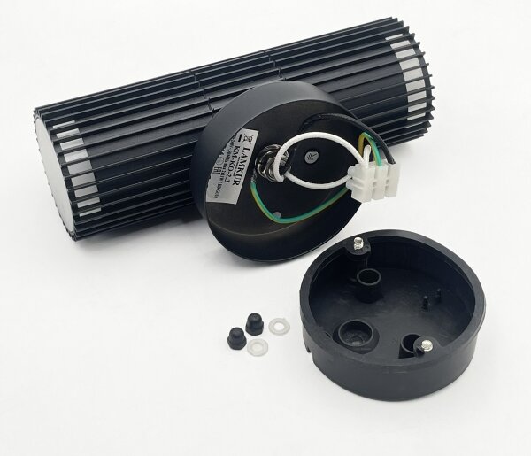 Faretto da parete per esterni LANTHEA 2xGU10/11W/230V IP44 nero