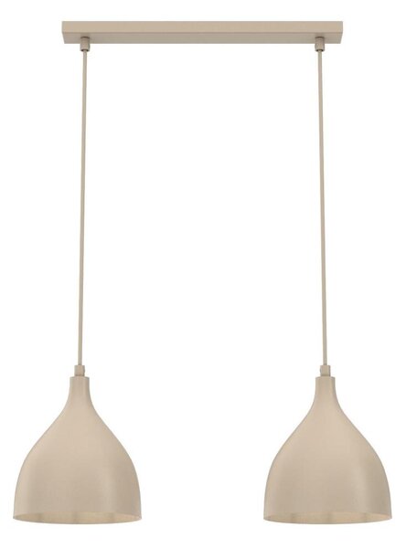 Lampadario a sospensione con cavo NOAK CLASSIC 2xE27/15W/230V beige