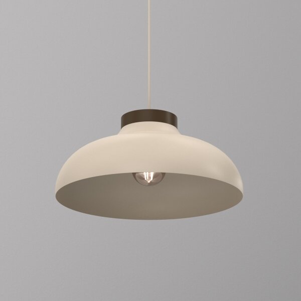 Lampadario a sospensione a filo BASCA 1xE27/15W/230V beige/marrone