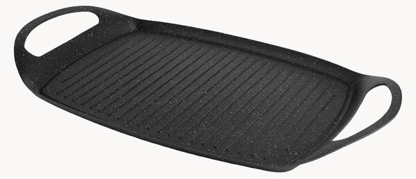 Piastra grill in alluminio millerighe antiaderente H & H