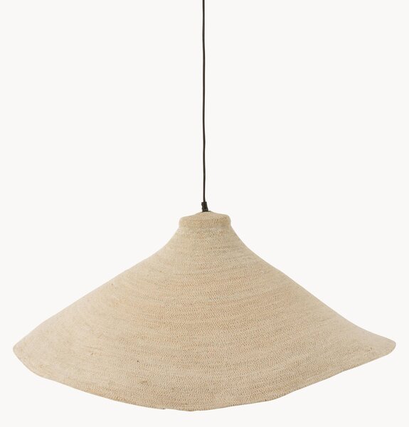 Lampada a sospensione in fibra naturale Kegel