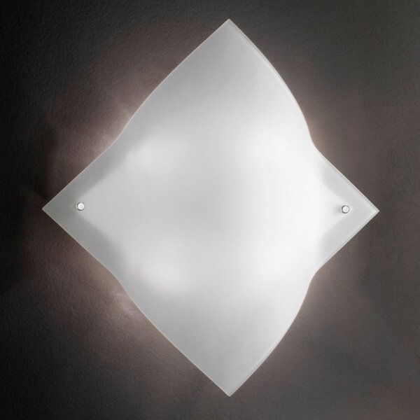 Applique vetro satinato perenz cake 6024 e27 led multiluce - Perenz