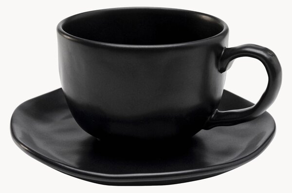 Tazzine da caffè con piattino Organic, set da 4
