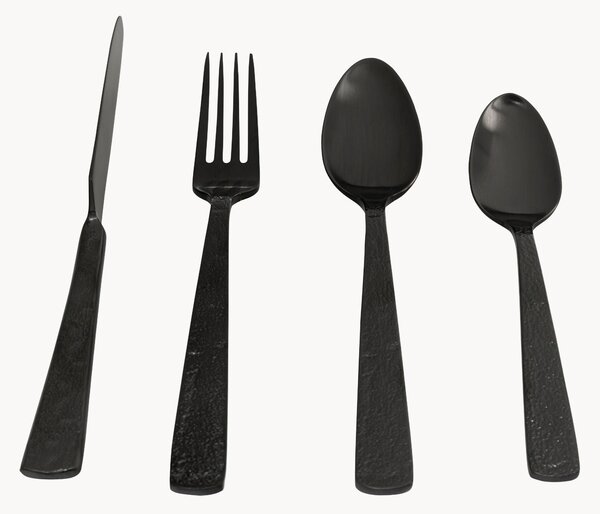 Set di 16 posate spazzolate opache Alana, 4 persone