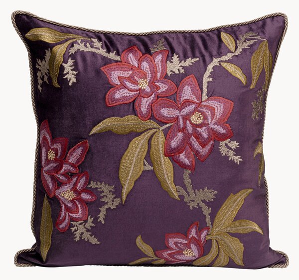 Cuscino in lino Flowers Purple
