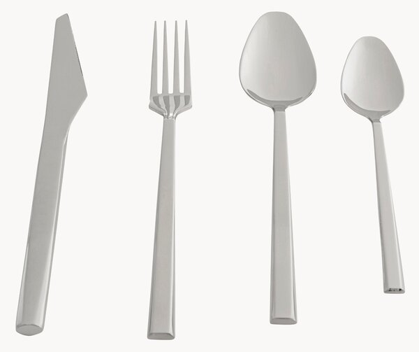 Set di 16 posate lucide Adella, 4 persone