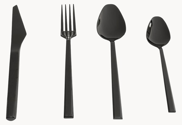 Set di 16 posate lucide Adella, 4 persone