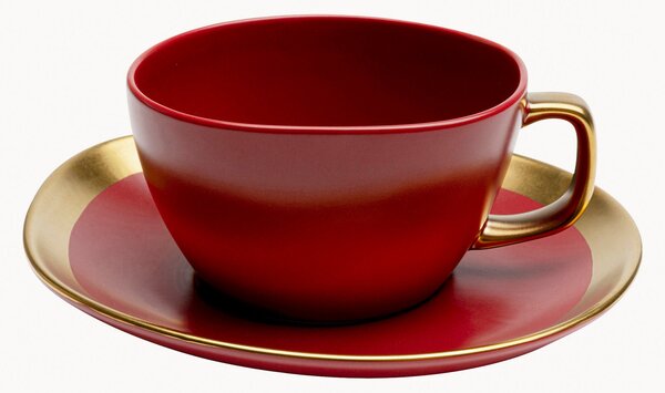 Set di 4 tazzine da caffè con piattino Vibrations