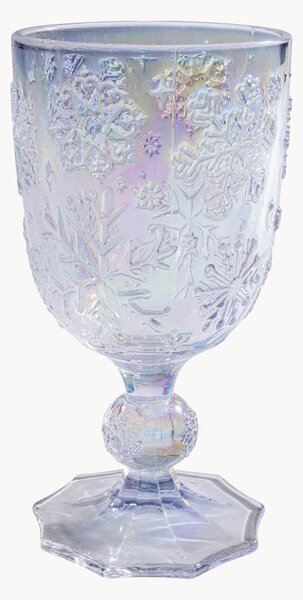 Set di 6 bicchieri da vino Ice Flowers