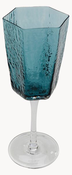 Set di 4 bicchieri da vino bianco fatti a mano Cascata