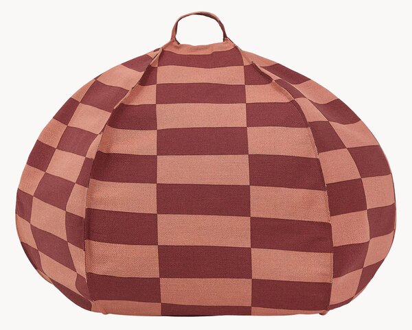 Pouf a sacco rotondo in cotone organico Vibes