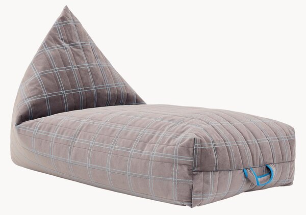 Pouf a sacco lungo in velluto Oasis