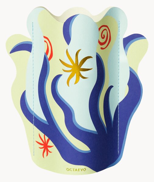 Vaso decorativo fatto a mano Amalfi Mini, alt. 17 cm