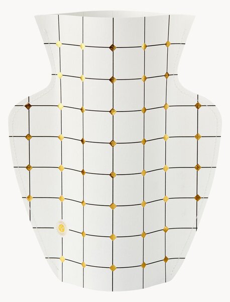 Vaso decorativo in carta fatto a mano Duna, alt. 29 cm
