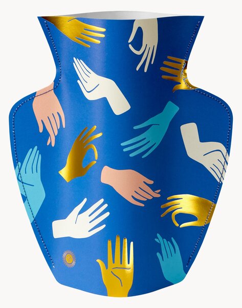 Vaso decorativo fatto a mano Hamsa, alt. 29 cm