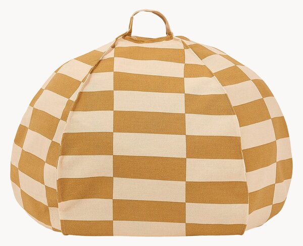 Pouf a sacco rotondo in cotone organico Vibes
