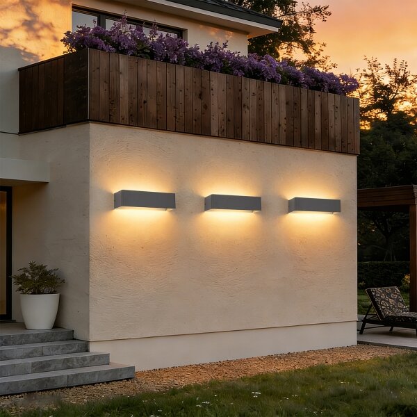 Brilagi -LED Applique da esterno DONNANI LED/12W/230V 30 cm antracite IP44