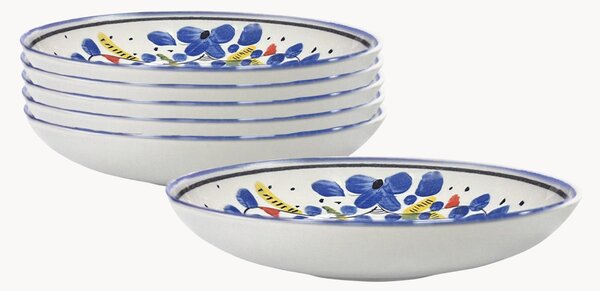 Set di 6 piatti fondi in porcellana Maritime