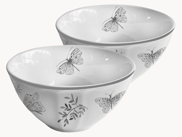 Set di 2 ciotole per cereali in ceramica Sonia