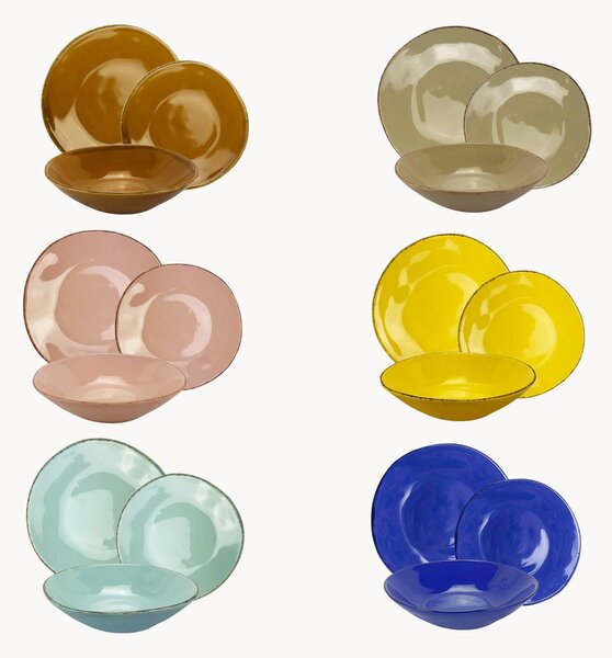 Servizio di piatti in ceramica Materia, 6 persone, set da 18