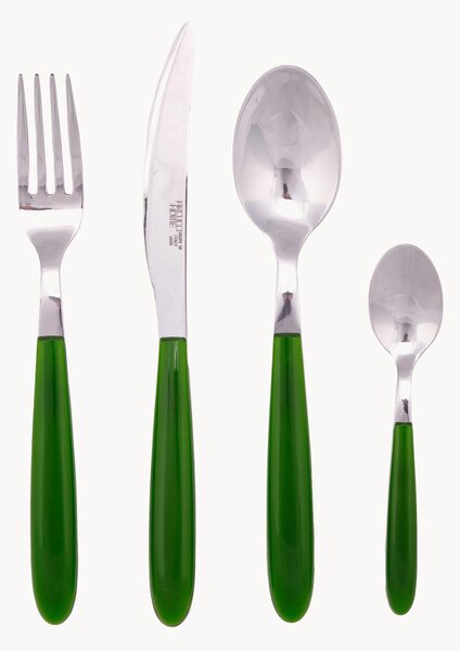 Set di 24 posate in acciaio inossidabile Drop, 6 persone
