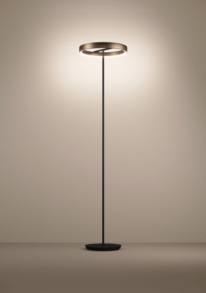 Eglo 390452 - Lampada da terra LED dimmerabile TRABUCO 2xLED/19W/230V 2200-6500K marrone