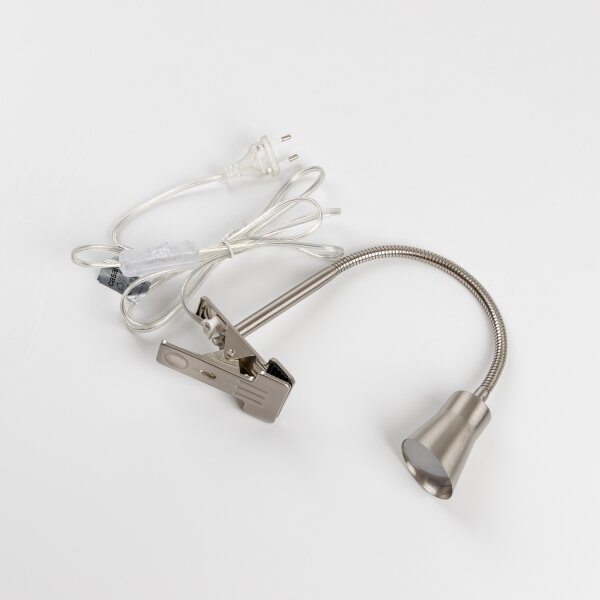 Lampada LED con clip LED/3,2W/230V cromo opaco