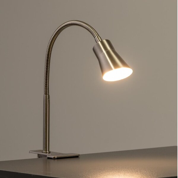 Lampada LED con clip LED/3,2W/230V cromo opaco