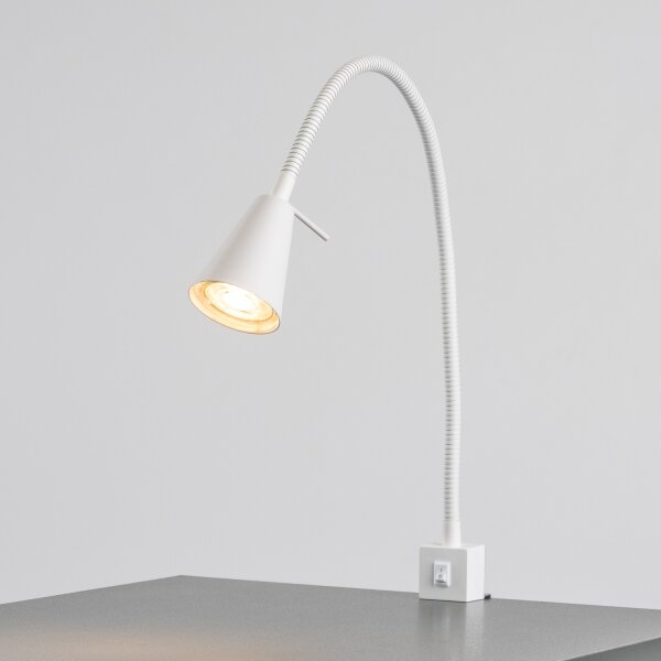 Lampada LED con clip 1xGU10/4,7W/230V bianca