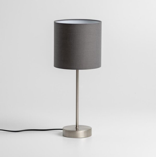 Lampada da tavolo LED 1xE14/5W/230V grigia/cromo opaco