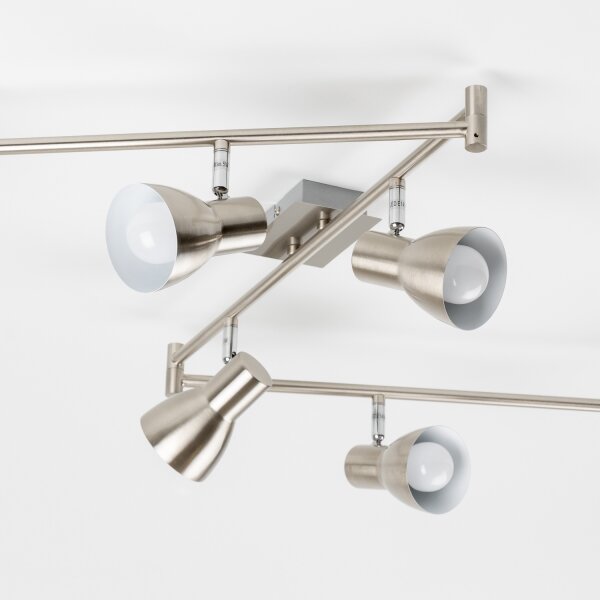Faretto LED 6xE14/5W/230V cromo opaco
