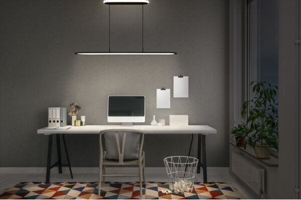 Osram-LED Lampada a sospensione dimmerabile con cavo OFFICE LINE LED/57W/230V 4000K 100 cm nero