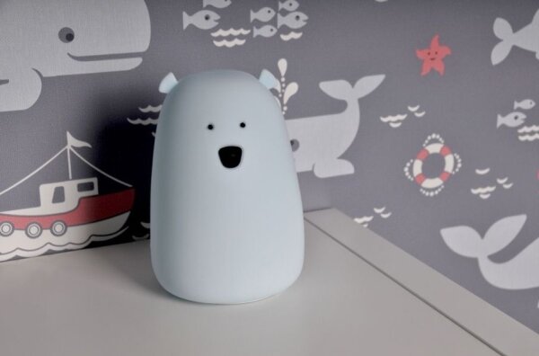 LED RGB Lampada touch per bambini BEAR LED/0,8W/5V blu