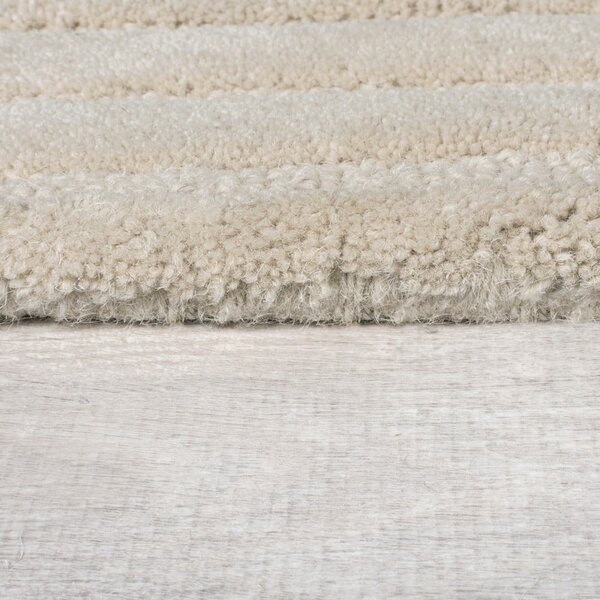 Tappeto rotondo color crema in lana tessuto a mano ø 160 cm Mesmerise Natural - Flair Rugs